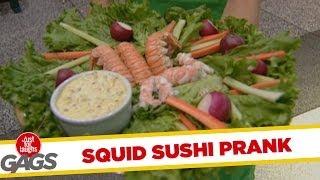 Too Fresh Squid Sushi - funny joke