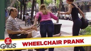 Out of control electric wheelchair - crazy joke