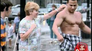 Oiling The Muscle Man - crazy prank