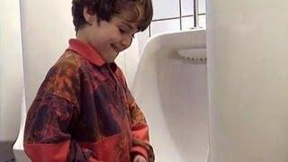 Kid is Too Short for Urinal - Funny Video