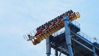 Gravity Max - Tilt Roller Coaster POV Seriously Messed Up AWESOME Ride!