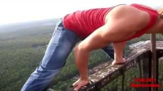 Crazy Russian Acrobatics up Radio Tower