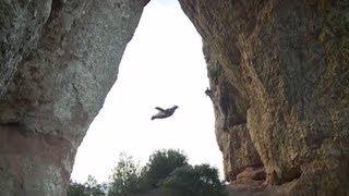 Unbelievable Wingsuit Batman Cave Flight