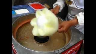 Cotton candy making
